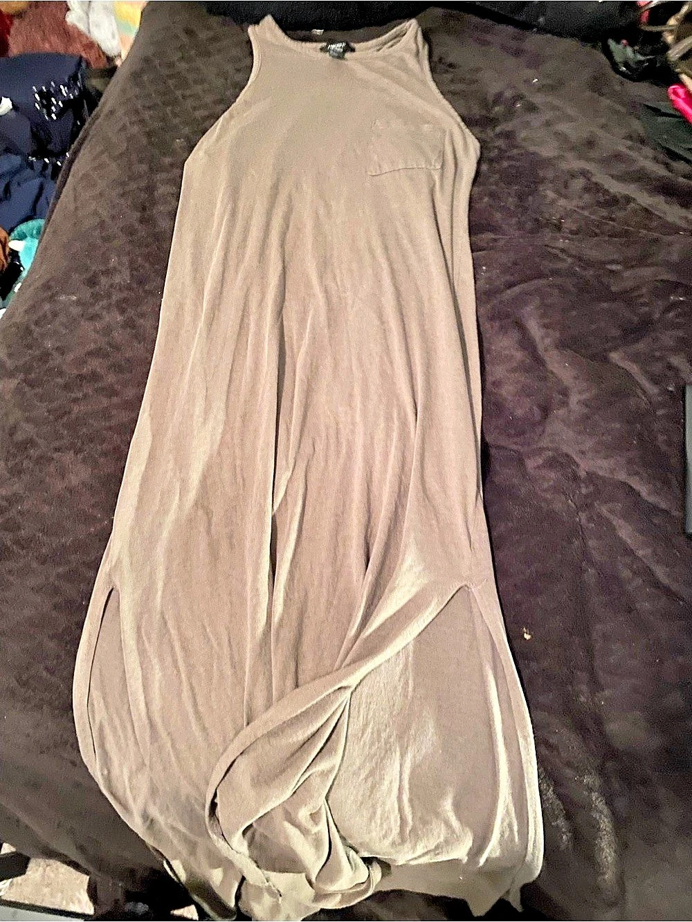 Forever 21 Maxi Dress in Brown Size Small